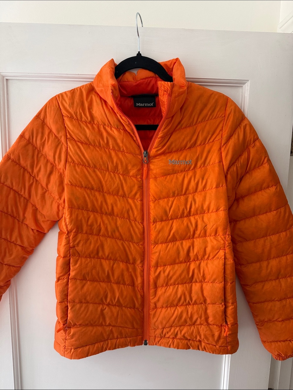 Marmot Bright Orange Quilted Jacket